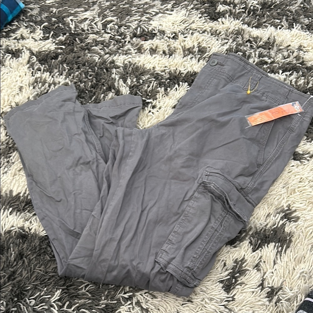 Goodfellow & Co Gray Cargo Pants with Elastic Waistband